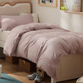 Bedsure Duvet Cover Twin/Twin XL Size - Soft Double Brushed Bedding Set for Kids & Adults, Zipper Closure, 2 Pieces, Includes 1 Duvet Cover (68"x90") & 1 Pillow Sham, NO Comforter, Dusty Rose