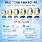 Smart Ring Health & Fitness Tracker for Men & Women – Sleep, Heart Rate & SpO₂ Monitoring, Stress & Activity Tracking, Women’s Health Support, 180+ Sports Modes, IP68 Waterproof, No Subscription Fee