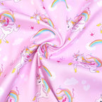 QPANCY Kids Satin Pajamas Sets Baby Boy Girl Button-Down Silk Sleepwear 2 Piece Short Sleeve Loungewear Clothes Set