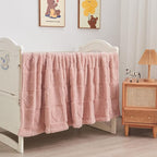 NEWCOSPLAY Super Soft Twin Blanket Pink Love Premium Silky Flannel Fleece 3D Heart Checkered Lightweight Bed Blanket All Season Use (Pink Love, Twin(60"x80"))