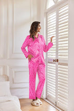 Ekouaer Women Satin Silk Pajamas Classic Long Sleeve Button Down Pjs Set Soft Loungewear
