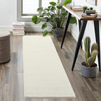 Softlife Washable Runner Rug for Bedroom Living Room, 2x6 Creamy White Soft Fluffy Hallway Runner Rug, Non-Slip Indoor Carpet for Kitchen Laundary Room Decor Entryway Bathroom