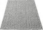 Amélie Home Chunky Knit Throw Blanket for Couch, Soft Chenille Handmade Crochet Throw Rope Knot Blanket for Couch, 50"x60", Light Grey