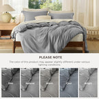 Bedsure Duvet Cover King Size - Soft Double Brushed Bedding Set for Kids & Adults, Zipper Closure, 3 Pieces, Includes 1 Duvet Cover (104"x90") & 2 Pillow Shams, NO Comforter, Grey