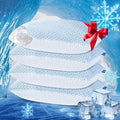 SUPA MODERN Shredded Memory Foam Pillows Queen Size Set of 4, Cooling Bed Pillow for Sleeping for Hot Sleepers, Adjustable Pilllows for Side Back and Stomach Sleepers, Neck & Shoulder Comfort Support