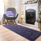 Noahas Taro Purple Runner Rug for Hallway,2'x6' Long Area Rugs for Bedroom Living Room,Non Slip Thick Shag Carpet for Entryway Nursery Bedside Kids Girls Room Home Decor