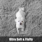 Macgace Fluffy Runner Rug, 2x6 Grey Washable Hallway Area Rugs for Bedroom Living Room Kitchen Laundry, Long Shag Rug with Non Slip Rubber Backing Fuzzy Entryway Carpet Modern Home Decor
