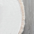 ORINOVA Light Brown Beige Fluffy Faux Fur Rugs for Bedroom Washable Furry Rug for Living Room Indoor Sheepskin Area Rugs 4x6 Nursery Rug