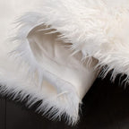 SAFAVIEH Faux Sheep Skin Collection 5' x 8' Ivory FSS115A Silken Glam 2.35-inch Thick Area Rug