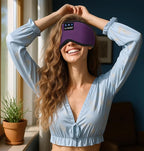 LC-dolida Bluetooth Sleep Mask,Wireless Bluetooth Sleep Mask,Sleep Headphones,Ideal for Travel,Night Work,Napping,Side Sleeping and Office Use for Both Men and Women，Earplugs Included