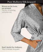 Tara Sartoria Luxury Artisan Silk Robe for Women, Washable, Full Length, Jacquard, XS–4XL, Oprah Daily 2025