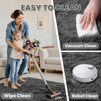 5x7 Area Rugs for Living Room: Ultra Soft Fluffy Shag Gray Rug for Bedroom, Non-Slip Large Fuzzy Plush Rug Indoor Floor Carpet for Nursery Kids Boys Girls Room, Dorms, Modern Home Decor