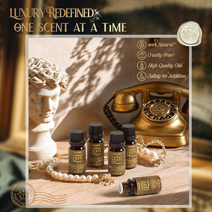 SALKING Hotel Diffuser Oil, Luxury Hotel Fragrance Oil Gift Set, Premium Essential Oil for Diffuser Inspired by The Most Popular 5-Star Scents, Holiday Gifts