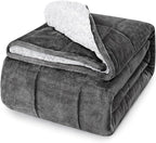 yescool Weighted Blanket for Adults (15 lbs, 48" x 72", Medium Gray) Heavy Blanket for Sleeping Perfect for 140-160 lbs, Twin Size Breathable Blanket with Premium Glass Bead, Machine Washable