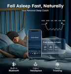 Luxury Bluetooth 5.4 Sleep Mask for Adults - Ice Fiber Cooling & HD Sound, 100% Light Blocking Adjustable Eye Cover for Travel & Side Sleepers - Soft Sleep Headphones with 10H Playtime