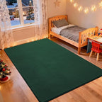 Przemy Washable Area Rug for Living Room Bedroom, 6x9 Feet Green Memory Foam Rug, Super Soft Modern Indoor Carpet for Kids Room Girls Boys Dorm Nursery Decor Mat