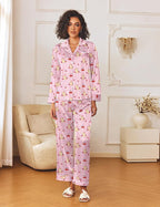 Ekouaer Womens Silk Satin Pajama Sets 2 Piece Sleepwear Pjs Set Long Sleeve Button Down Top and Pants Stripe Loungewear S-XXL