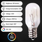 BlueStars 14 Packs E12 T20 15W Salt Rock Lamp Bulb 120V 2700K Warm White Light for Himalayan Salt Lamps & Baskets, Scentsy Plug-in & Wax Warmers, Night Lights