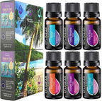 O'linear Essential Oils 6 Blends Set - Perfect for Humidifiers and Diffusers, Aromatherapy Diffuser Oils Scents, Essential Oil Kit for Home Use, Essential Oil Pack with Various Scents