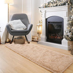Noahas Beige Runner Rug for Hallway,2'x6' Long Area Rugs for Bedroom Living Room,Non Slip Thick Shag Floor Carpet for Entryway Kitchen Dorm Nursery Bedside Kids Room