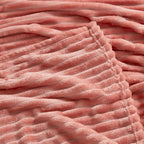 Nestl Blanket Twin Size for Bed - Cozy Warm Fuzzy Blankets for Women, Plush Small Fleece Throws for Girls - Misty Rose, 66 x 90 Inches