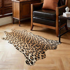 HOMORE Leopard Rug, 2.3x3.6 Feet Animal Skin Print Rug,Small Cheetah Rugs for Wall Art Decor,Western Floor Carpet for Bedroom Bedside Living Room Desk