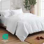 Bare Home Bedding Duvet Cover King Size - Premium 1800 Super Soft Collection - Lightweight, Cooling - Soft Breathable Bedding Duvet Cover (King, White)