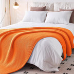 L'AGRATY Knitted Weighted Blanket - 50"x60" 7lbs Cooling Chunky Knit Heavy Blanket for Adults Braided Crochet Throw Thick Cable Yarn Knit Decorative No Beads Evenly Weighted Machine Washable