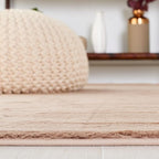 SAFAVIEH Washable Rug Faux Rabbit Fur Shag Collection - 8' x 10', Beige, Slip Resistant & Easy Cleaning, Ideal for Living Room, Bedroom, Dining Space (FRF976B)