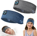 2 Pack Sleep Headphones Bluetooth 5.4 Headband, Wireless Sleeping Headband Headphones with Ultra-Thin Stereo Speaker for Side Sleepers, Sweat Resistant Sport Headband for Workout Yoga Running