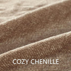 Chenille Throw Blanket for Couch 60"X 80" Twin, Soft Cozy Throws with Fringe Tassel for Bed Sofa Chair Cover, Lightweight Knitted Decorative Boho Blankets for Living Room, Taupe