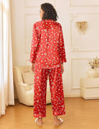 Ekouaer Womens Silk Satin Pajama Sets 2 Piece Sleepwear Pjs Set Long Sleeve Button Down Top and Pants Stripe Loungewear S-XXL
