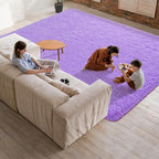 Softlife Light Purple 8x10 Area Rug for Living Room, Fluffy Shag Plush Rugs for Bedroom Girls, Shaggy Soft Fuzzy Kids Large Carpet for Dorm Bedside Ultra Cozy Non-Slip Indoor Decor