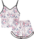 Girls & Women Silk Pajamas Set Satin Camisole Sleepwear 2 Piece Pjs, 3 Years - Women XXL