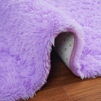 Softlife Light Purple Area Rug for Living Room, Fluffy Shag Plush 5.3x7.6 Rugs for Bedroom Girls, Shaggy Soft Fuzzy Kids Large Carpet for Dorm Bedside Ultra Cozy Non-Slip Indoor Decor