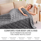 Grey Weighted Blanket for Adults 15lbs, 48"x72", Twin Full Size Cooling Minky Heavy Throw Blanket for 120-160lbs, Soft Winter Thick Big Blankets Weighted Comforter Gift for Sleeping