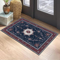 Spring Flower Area Rug 2x3 ft Entry Rug Washable Boho Rugs Non Slip Low Pile Floral Door Mat Small Carpet for Bedroom, Bedside, Kids Room, Office, Dining Room
