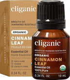 Cliganic Organic Cinnamon Leaf Essential Oil, 100% Pure Natural for Aromatherapy | Non-GMO Verified