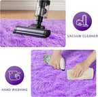 Purple Area Rugs for Bedroom Living Room, 5x7 Soft Fluffy Fuzzy Shag Plush Furry Carpet, Large Indoor Floor Mat for Kids Nursery Home Dorm Office Decor Aesthetic
