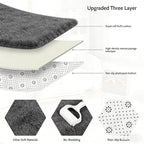 8x10 Area Rug Fluffy Shaggy - Ultra Soft Faux Fur Non-Slip Machine Washable Carpet for Bedroom, Living Room, Nursery & Dorm Cozy Home Decor