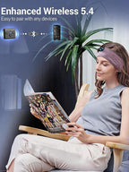 Navly Bluetooth Headband Headphones, Ultra-Long Play Time Sleeping Headphones with Built-in HD Hi-Fi Speakers, Perfect for Workout, Yoga, Travel, Meditation