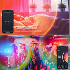 Sunset LED Lamp Projector, 21 Colors Changing App & Remote Control Mood lighting, Music Sync Ambiance Lighting, Sunset Lamp for Bedroom, Living Room, Aesthetic Room Decor, Birthday Gifts for Women