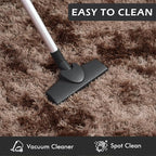 Softlife Area Rug for Living Room, Fluffy Shag Plush 5x8 Brown Rugs for Bedroom Girls Kids, Shaggy Soft Fuzzy Tie Dyed Large Carpet for Dorm Bedside Ultra Cozy Non-Slip Indoor Decor