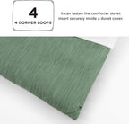 Bedsure Queen Comforter Set - Green Soft Bedding for All Seasons, Cationic Dyed Bed Set, 3 Pieces, 1 Queen Size Comforter (90"x90") and 2 Pillow Shams (20"x26"+2")