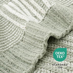 Amélie Home Knit Throw Blanket, Soft Chenille Cozy Breathable Pineapple Chunky Decorative Blanket for Couch, Bed & Sofa, French-Inspired Lightweight Warm Gift for Women, Sage Green, 50"x60"