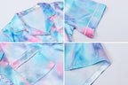 Girls & Womens Satin Pajamas Set, Silk Button-Down Sleepwear 2 Piece Nightwear, 3 Years - Women XXL
