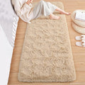 ISEAU Runner Rug for Bedroom, 2x6 Feet Shag Area Rug with Upgrade Non Slip, Fluffy Carpet Runner for Hallway, Fuzzy Soft Living Room Rugs for Kids Boys Girls Bedroom Decor, Camel