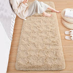 ISEAU Runner Rug for Bedroom, 2x6 Feet Shag Area Rug with Upgrade Non Slip, Fluffy Carpet Runner for Hallway, Fuzzy Soft Living Room Rugs for Kids Boys Girls Bedroom Decor, Camel