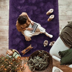 Softlife Dark Purple Area Rug for Bedroom, Fluffy Shag Plush 3x5 Rugs for Living Room Girls, Shaggy Throw Soft Fuzzy Small Kids Carpet for Dorm Bedside Ultra Cozy Non-Slip Indoor Decor