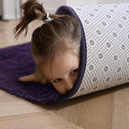 Softlife Dark Purple 8x10 Area Rug for Living Room, Fluffy Shag Plush Rugs for Bedroom Girls, Shaggy Soft Fuzzy Kids Large Carpet for Dorm Bedside Ultra Cozy Non-Slip Indoor Decor